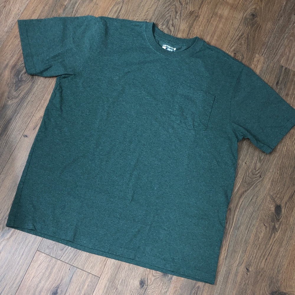 Carbartt LOOSE FIT Green TEE cotton blend K87-M LikeNew